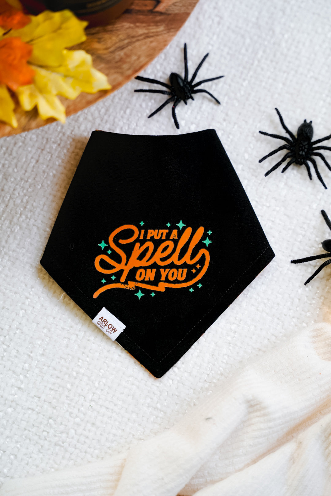 Witches Brew Bandana | Reversible Cotton Seasonal Halloween Pet Bandanas for Dogs & Cat