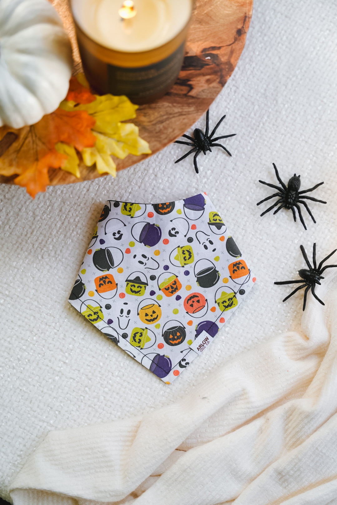 Stay Spooky Bandana | Reversible Cotton Seasonal Halloween Pet Bandanas for Dogs & Cat