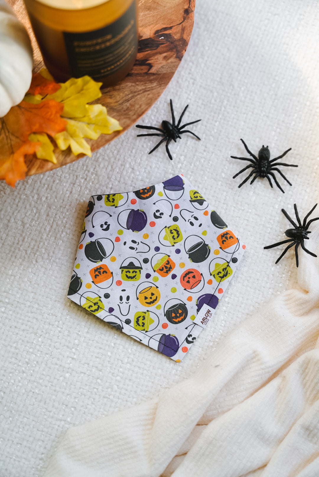 Stay Spooky Bandana | Reversible Cotton Seasonal Halloween Pet Bandanas for Dogs & Cat