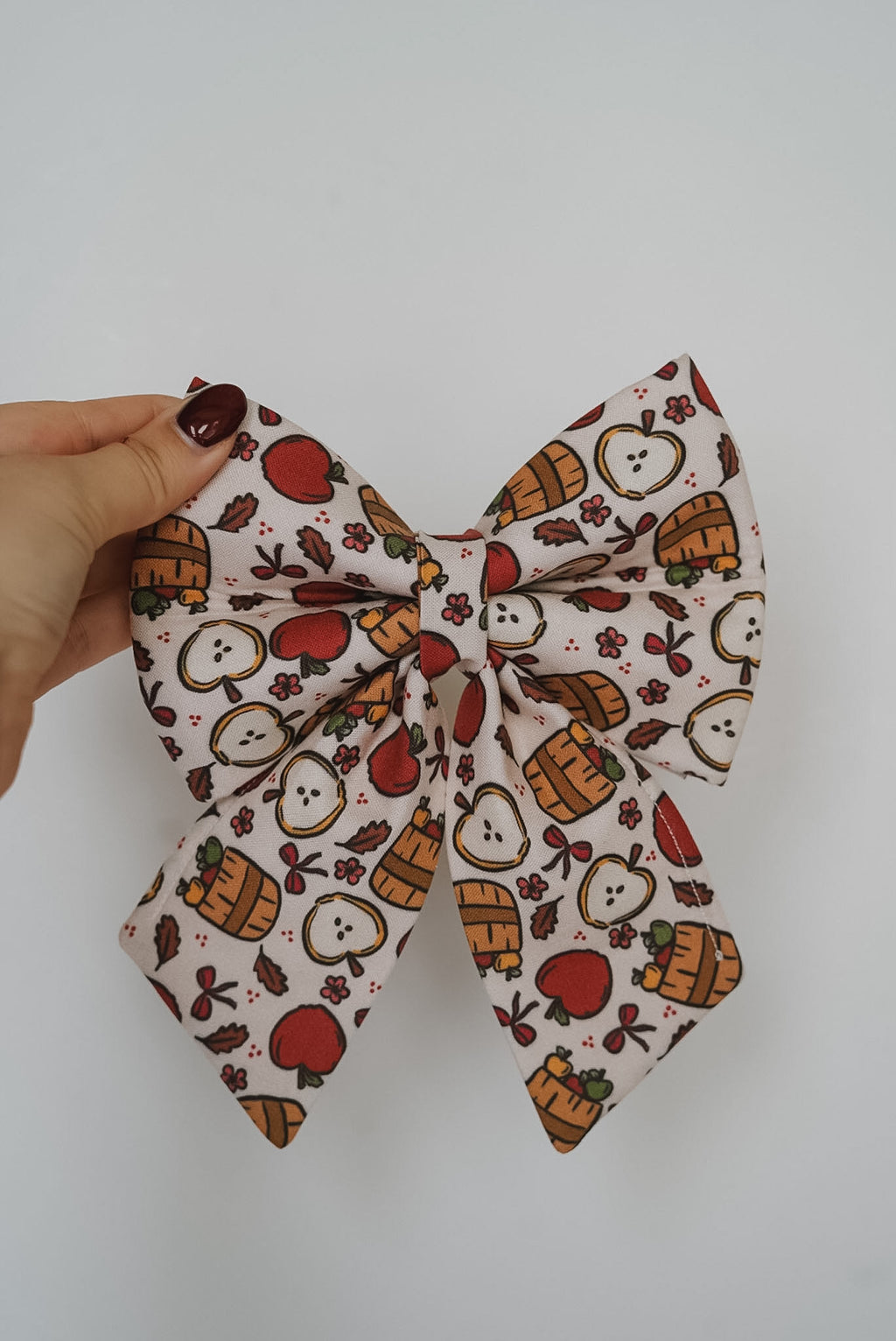 Apple Orchard / Fall Plaid Sailor Bowties | Fall Collar Accessories for Pets