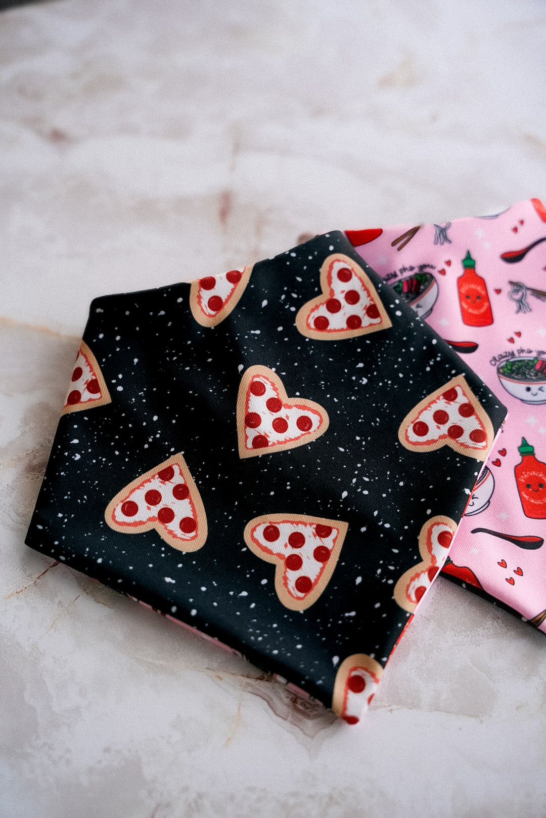 Pizza My Heart | Valentine Stain-Resistant Pet Bandanas for Dogs & Cats