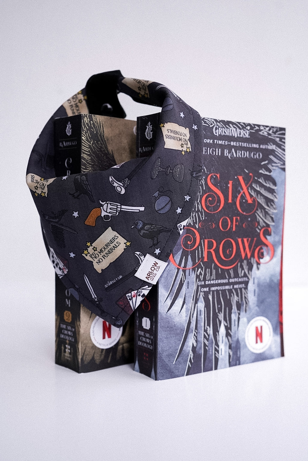 Crow Club Bandana | Cotton Bookish Pet Bandanas for Dogs & Cats