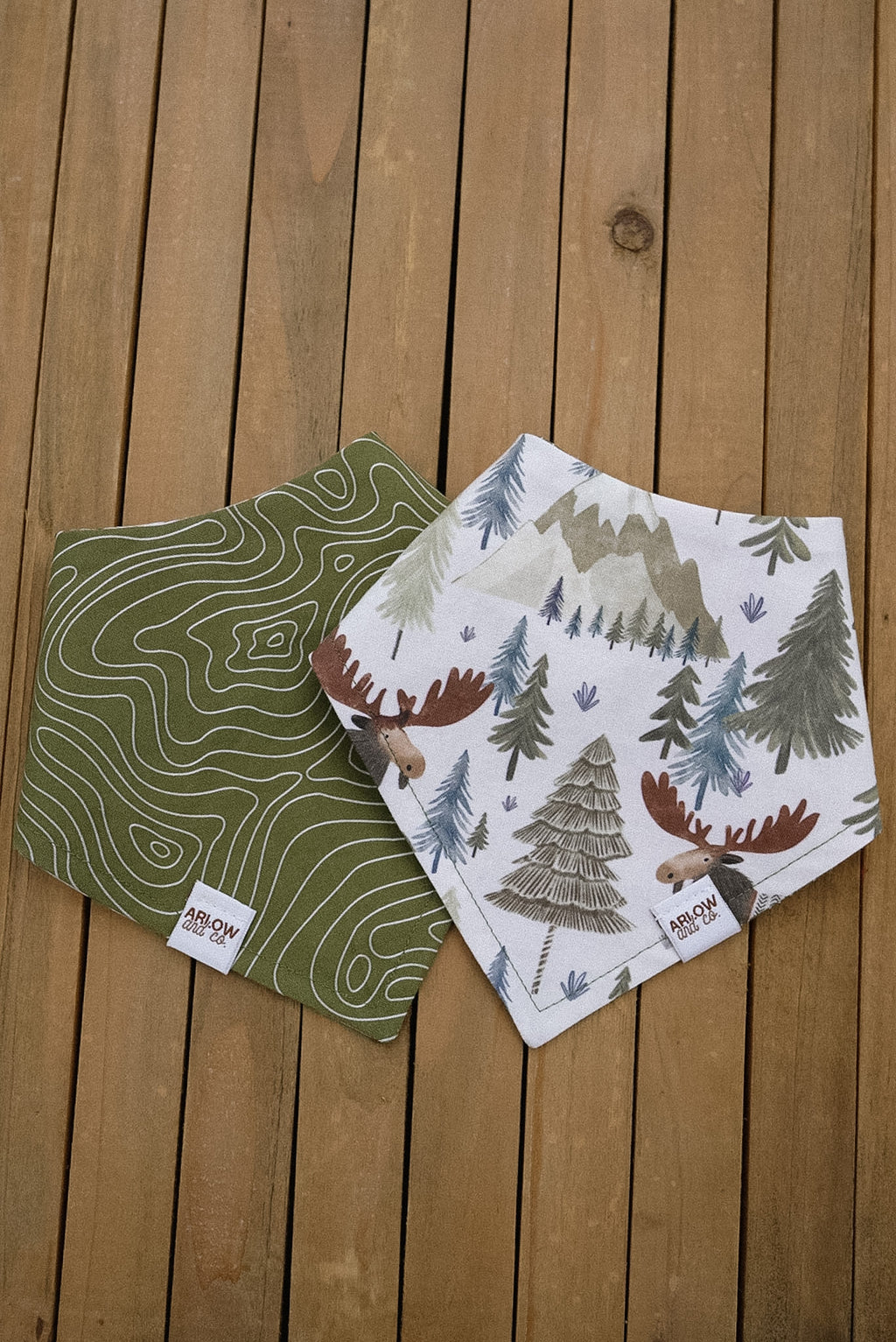 Topographic Map Bandana | Topography Reversible Pet Bandanas for Dogs & Cats