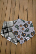 Smokey Mountain Black Bear Bandana | Black Bear Reversible Pet Bandanas for Dogs & Cats