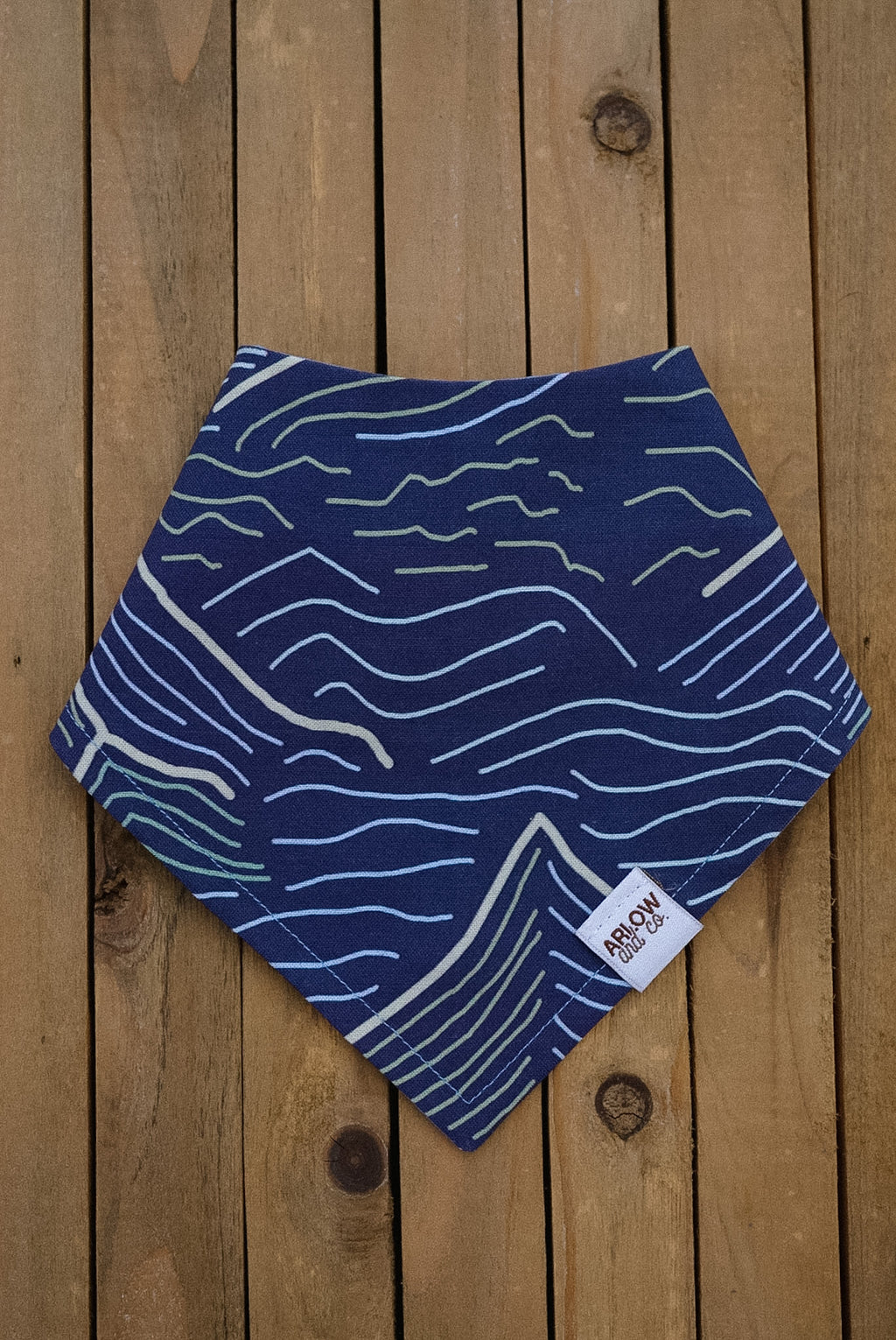 Mountain Ridge Bandana | Mountain Lines Pet Bandanas for Dogs & Cats