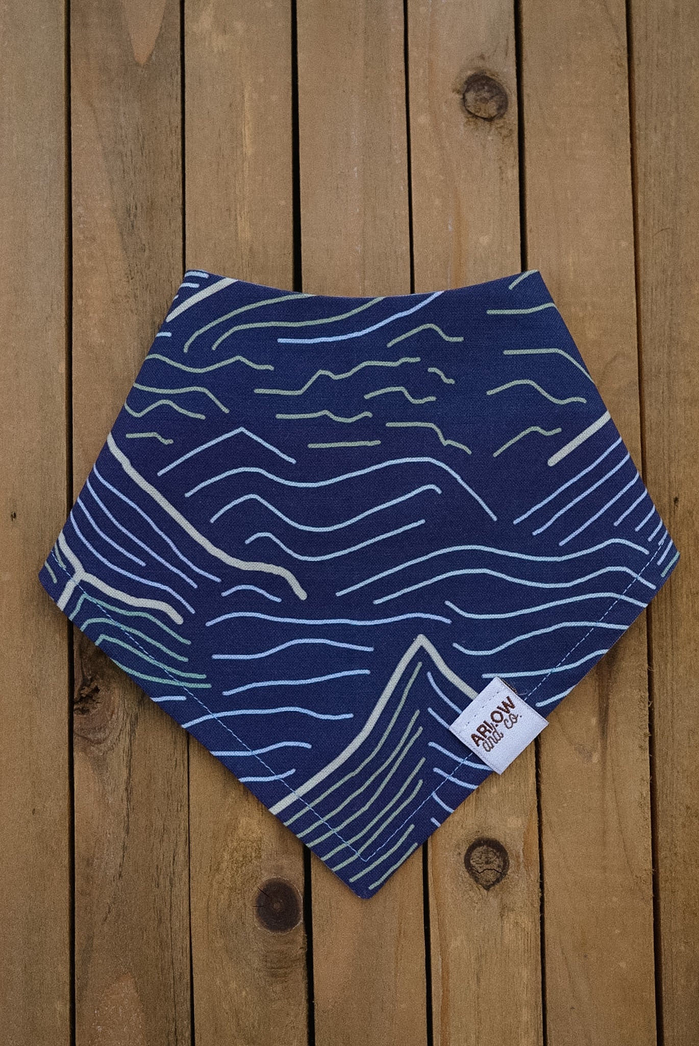 Mountain Ridge Bandana | Mountain Lines Pet Bandanas for Dogs & Cats