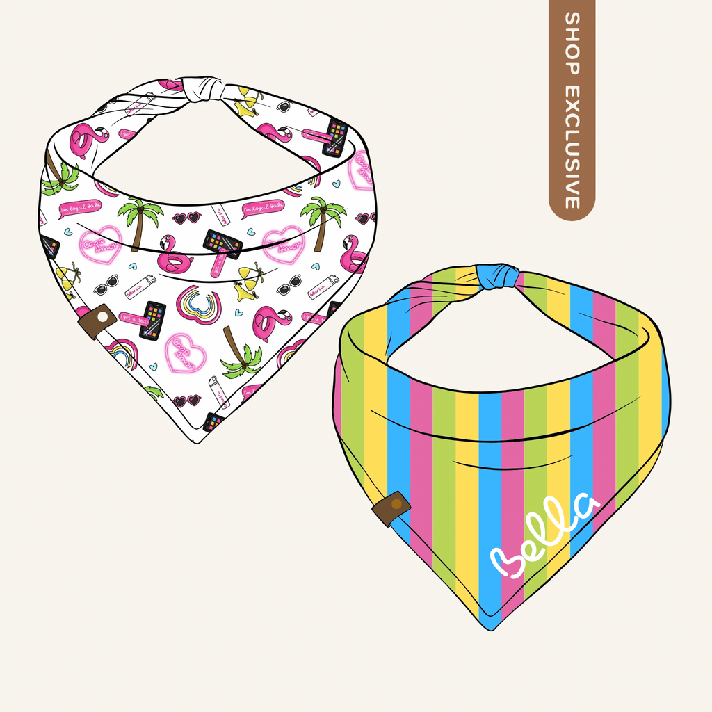 Casa Amore Bandana | Cotton Love Fiji Reality Tv Dating Show Pet Bandanas for Dogs & Cats