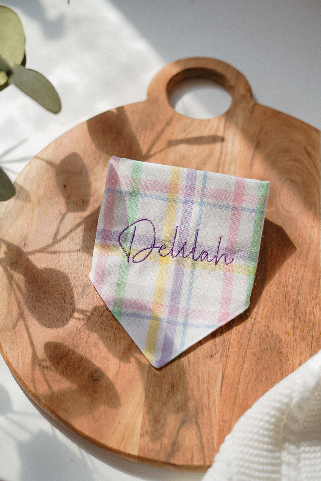 Pastel Plaid Bandana