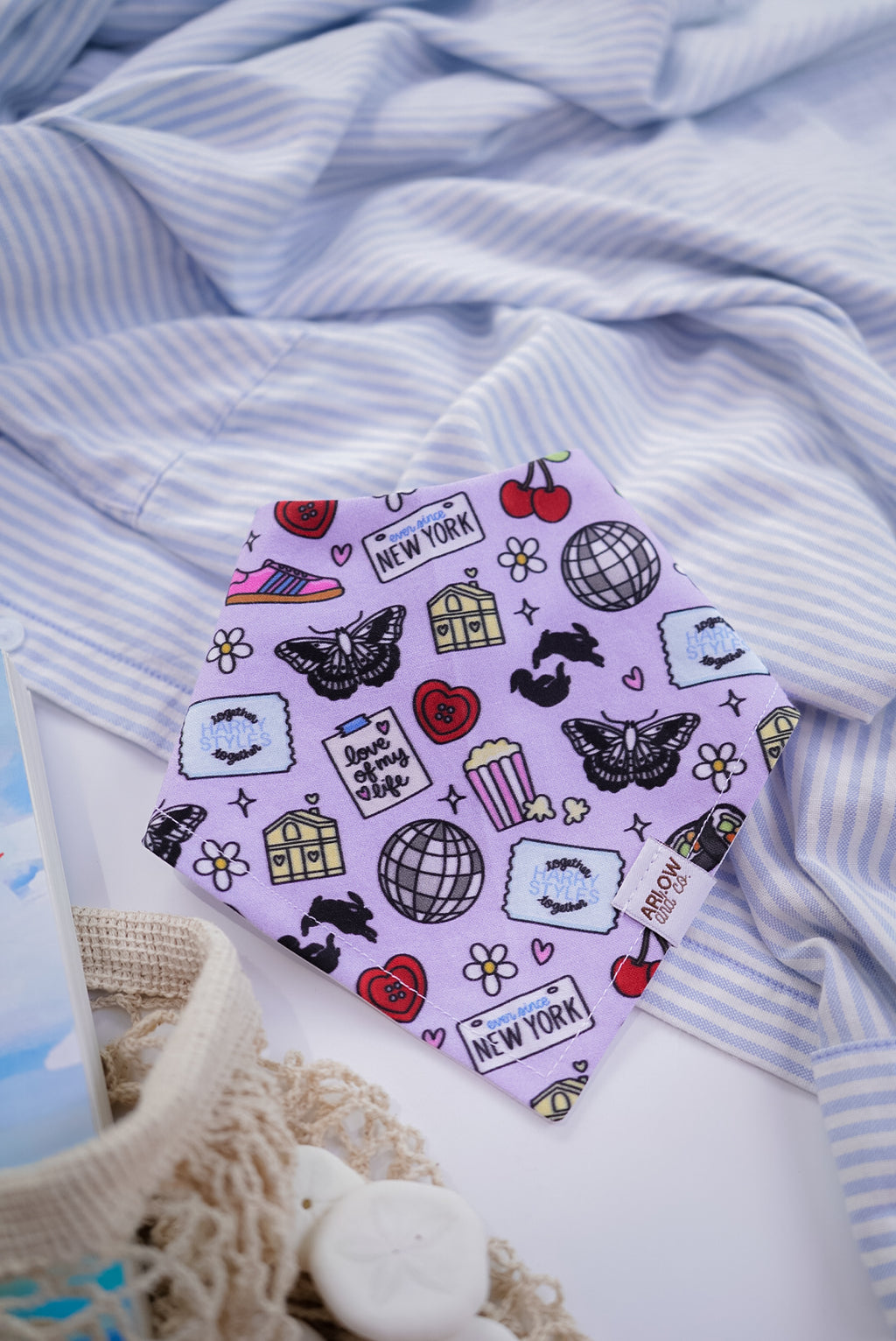 HS Pop Star Bandana | Cotton Pop Artist Pet Bandanas for Dogs & Cat