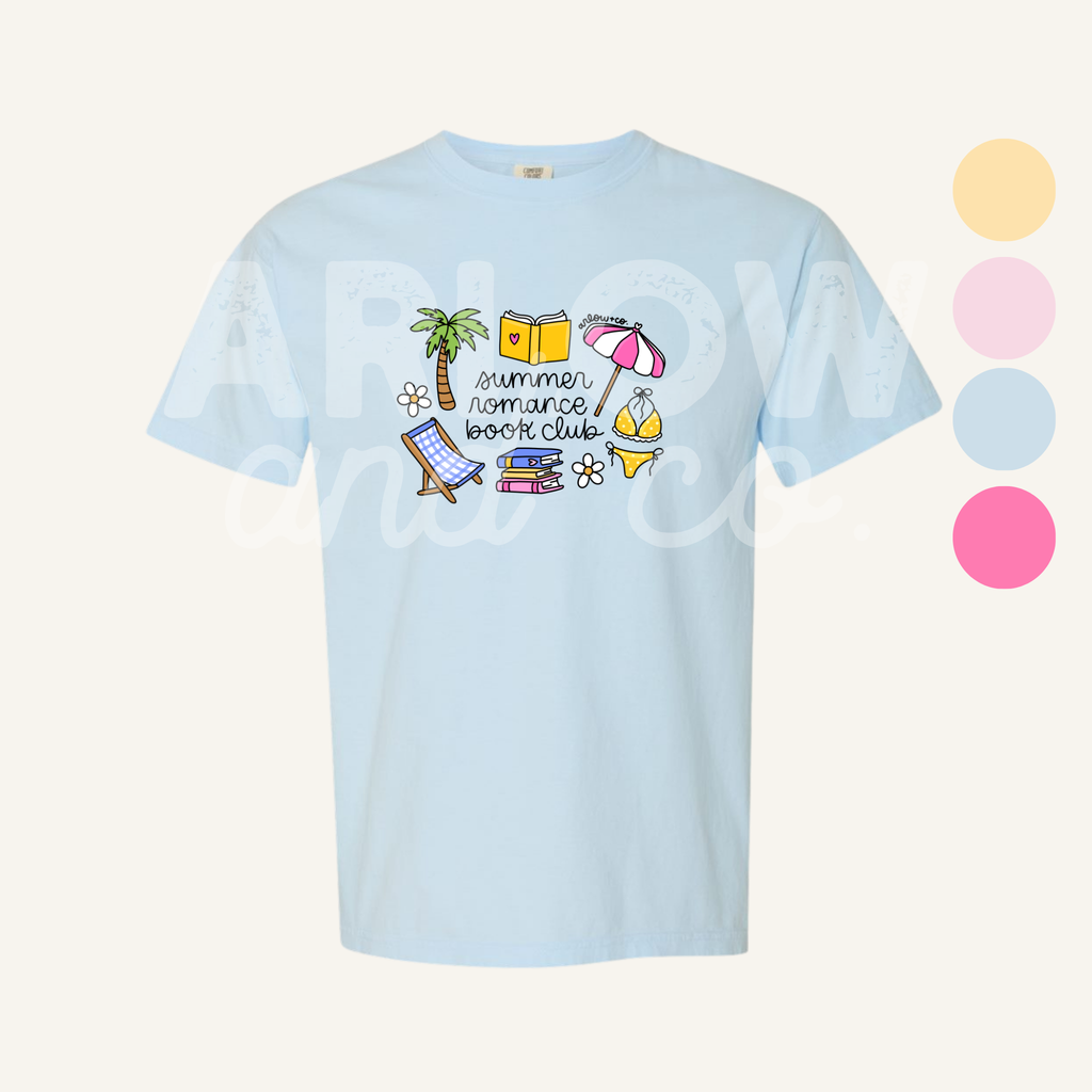 Summer Romance Book Club Graphic Tee | Book Lover Apparel