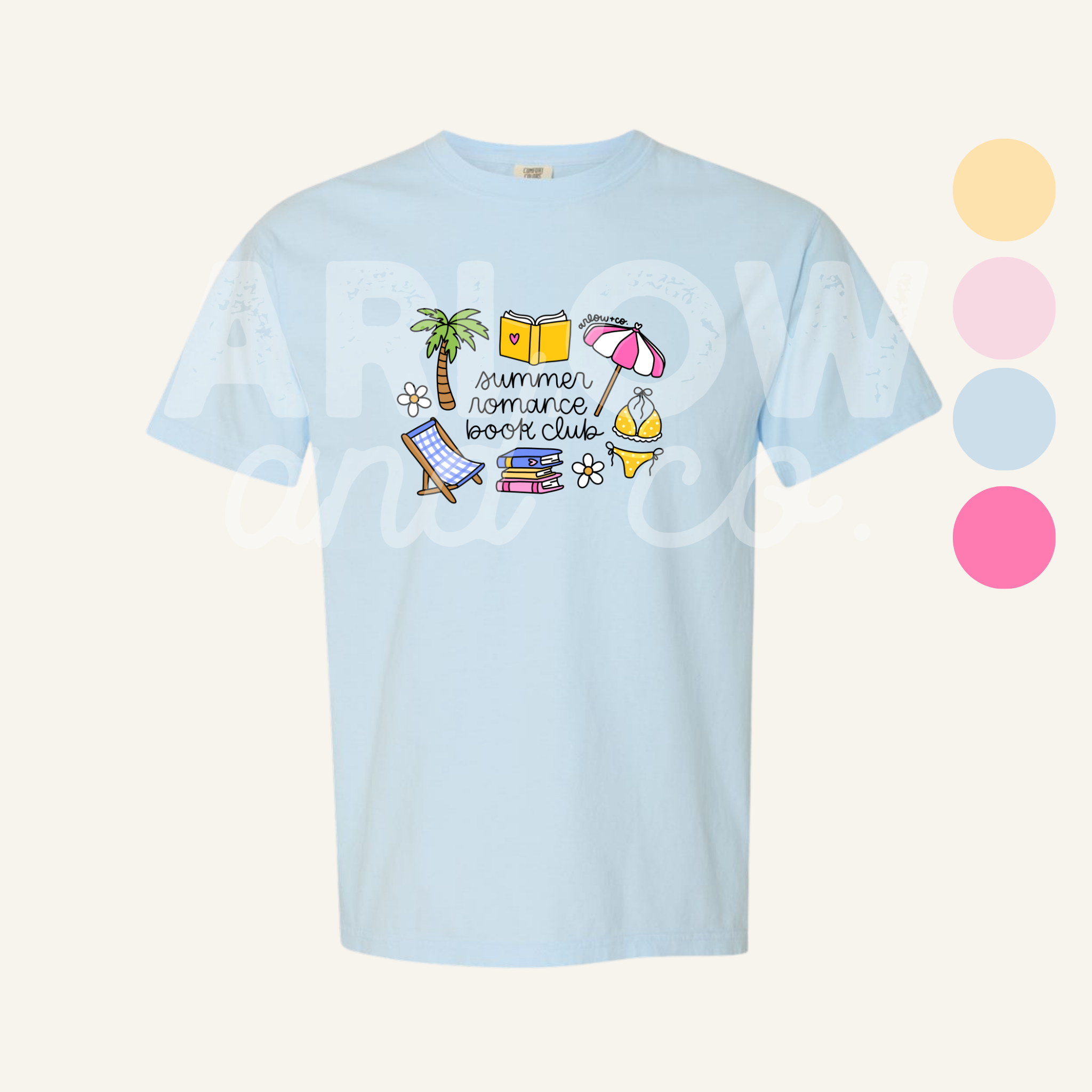 Summer Romance Book Club Graphic Tee | Book Lover Apparel