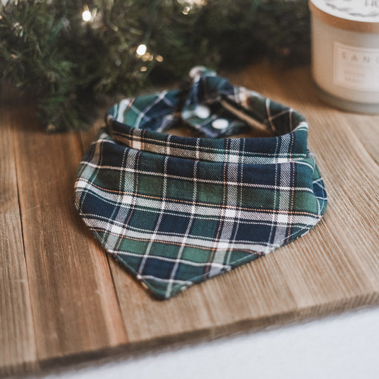 cozy cabin plaid bandana