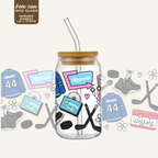 Graham Campus Hockey Romance Beer Can Glass | Hockey Romance Iced Coffee Matcha Glass