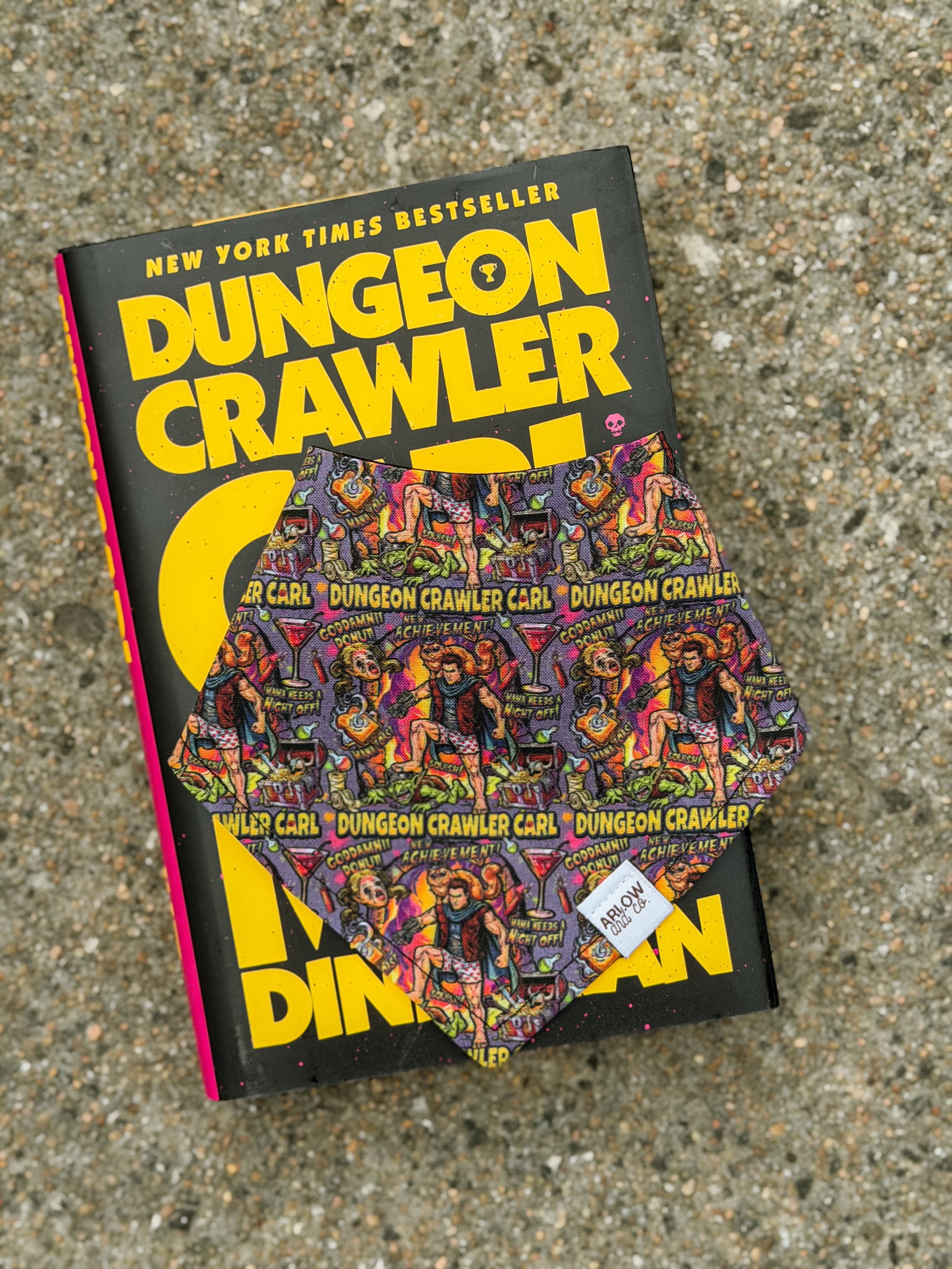 Dungeon Crawler Carl Bandana | Cotton Bookish Pet Bandanas for Dogs & Cat