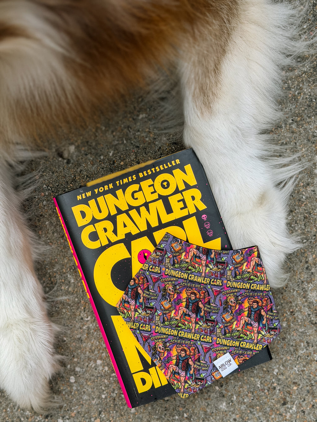 Dungeon Crawler Carl Bandana | Cotton Bookish Pet Bandanas for Dogs & Cat