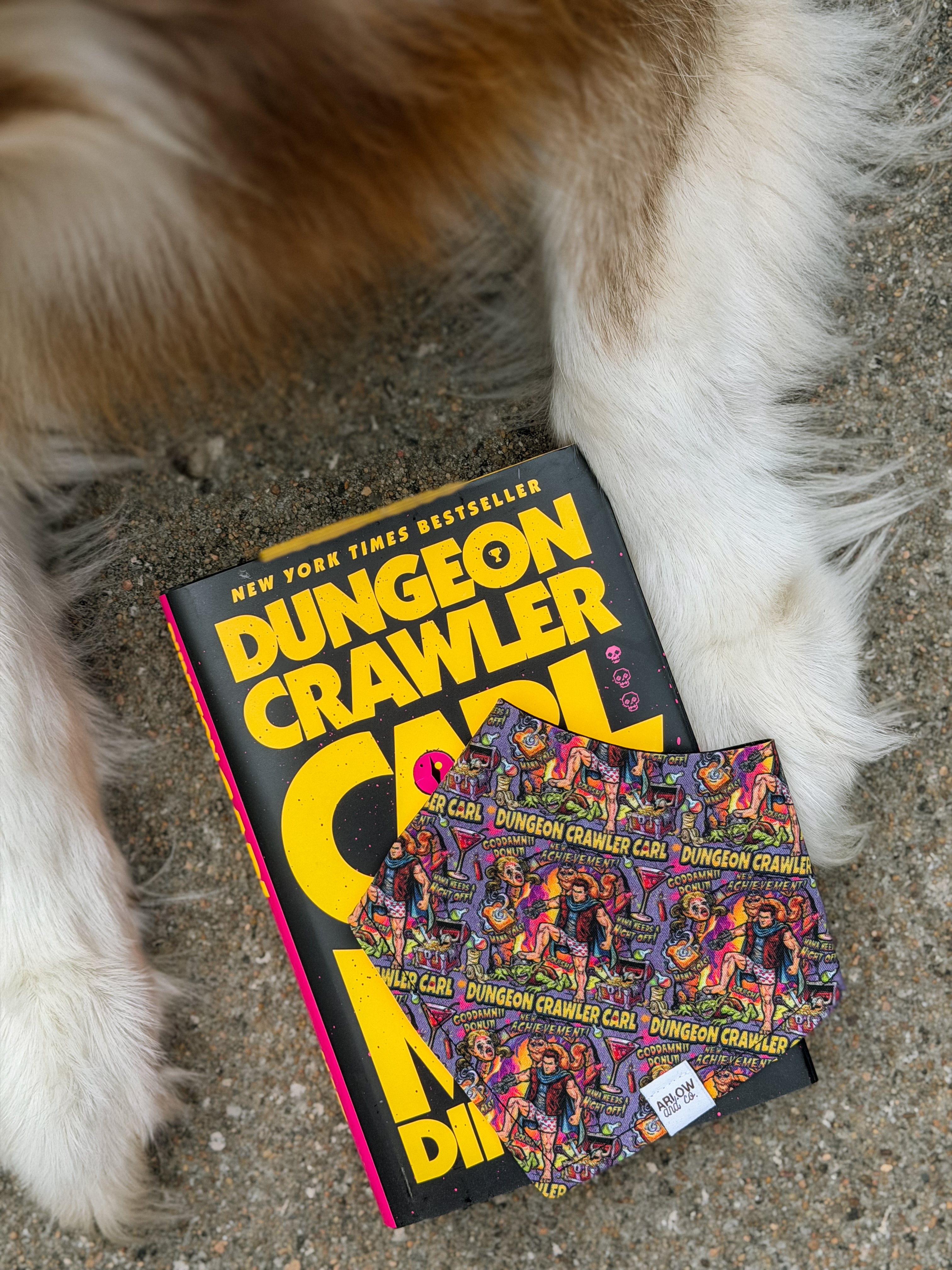 Dungeon Crawler Carl Bandana | Cotton Bookish Pet Bandanas for Dogs & Cat