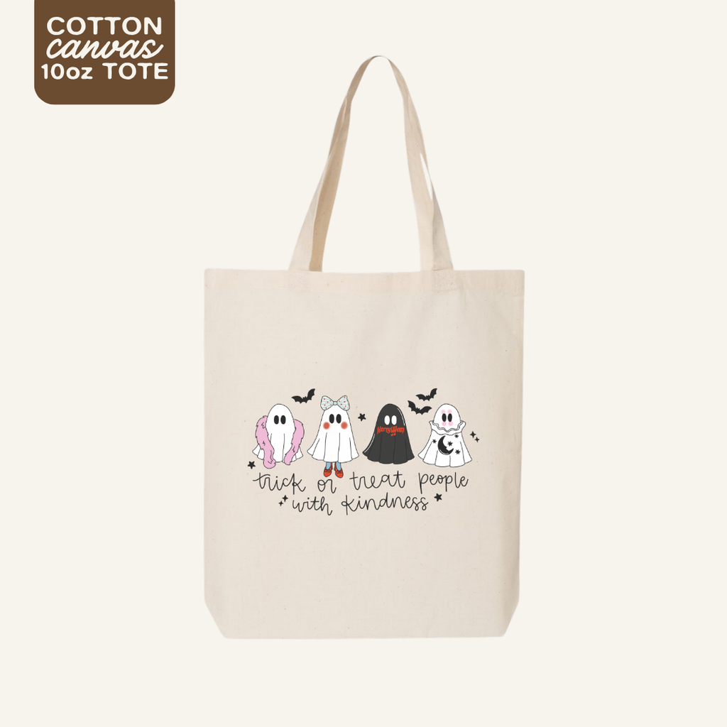 Trick or Treat People With Kindness Tote | HS Halloween Tote Bag
