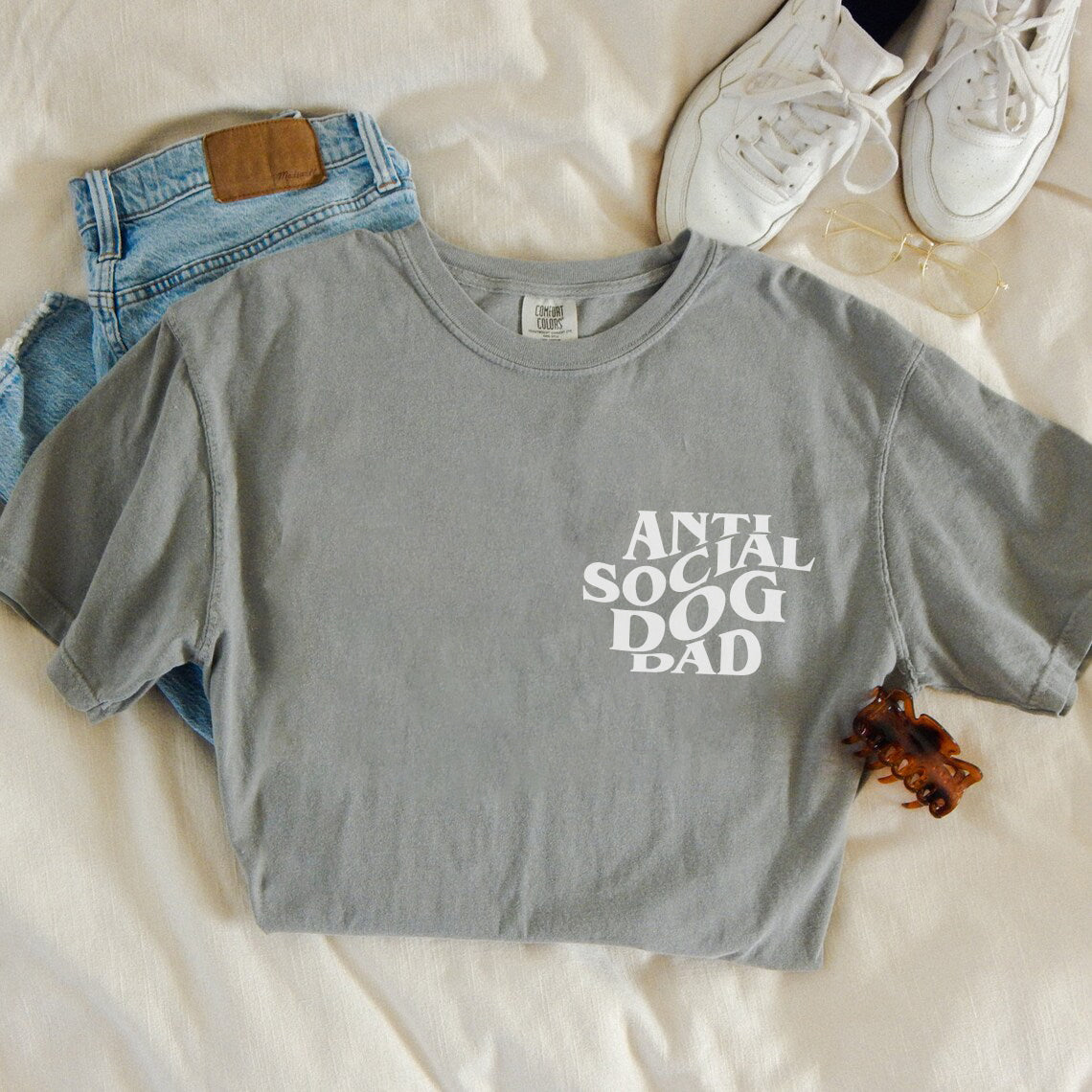 Anti-Social Dog Dad Graphic Tee