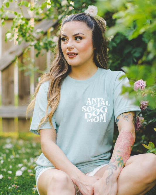 Anti-Social Dog Mom Graphic Tee