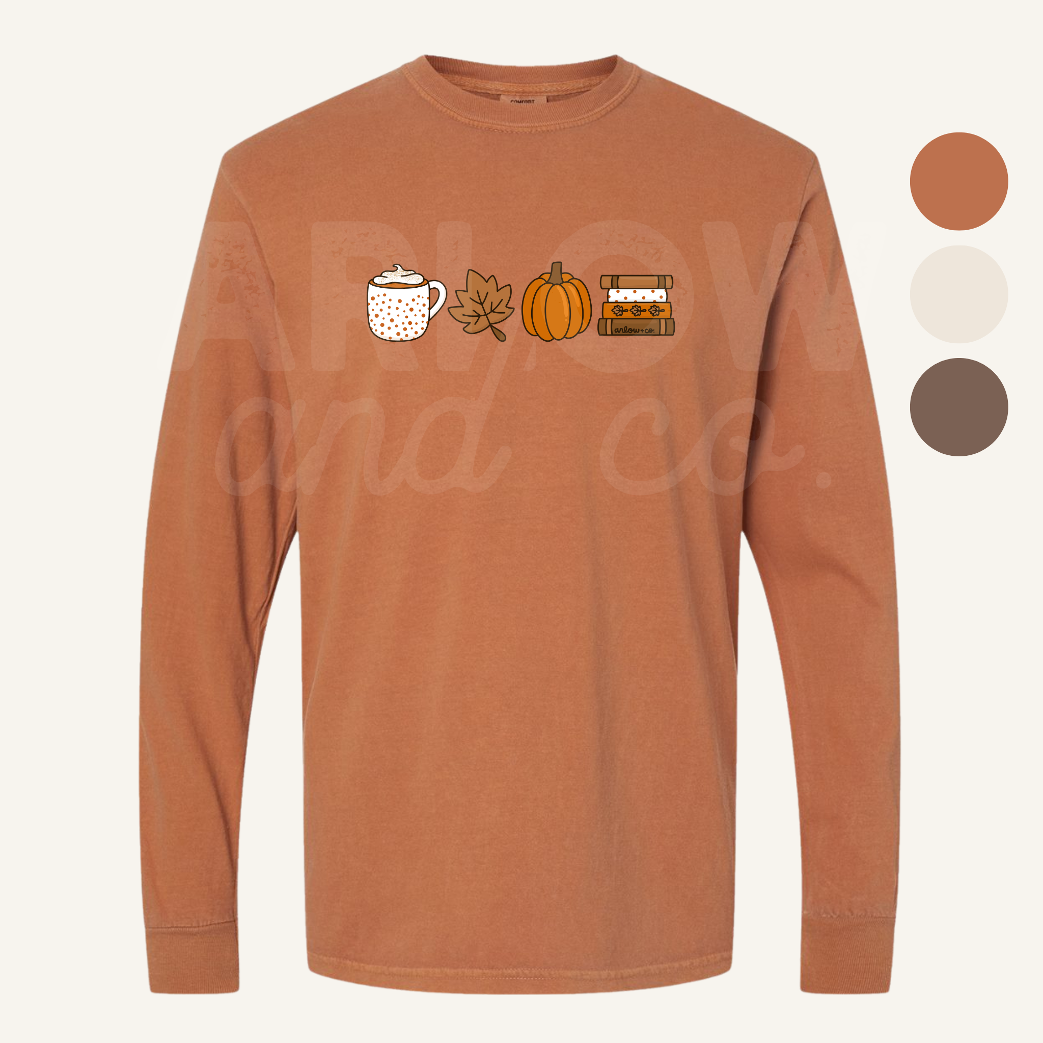 Autumn Coffee Shop Graphic T-Shirt | Seasonal Fall Apparel