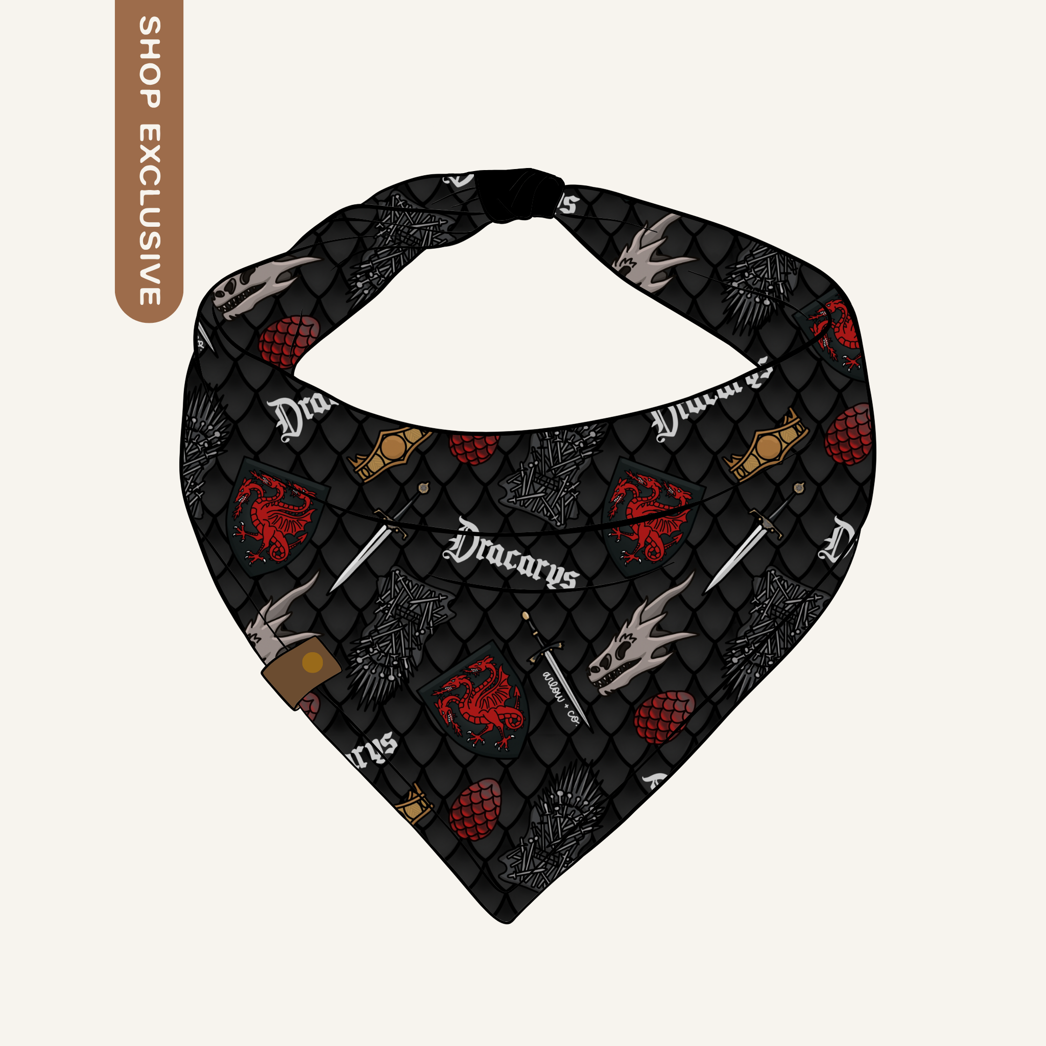 Dragon House Bandana | Book Inspired Pet Bandanas for Dogs & Cats