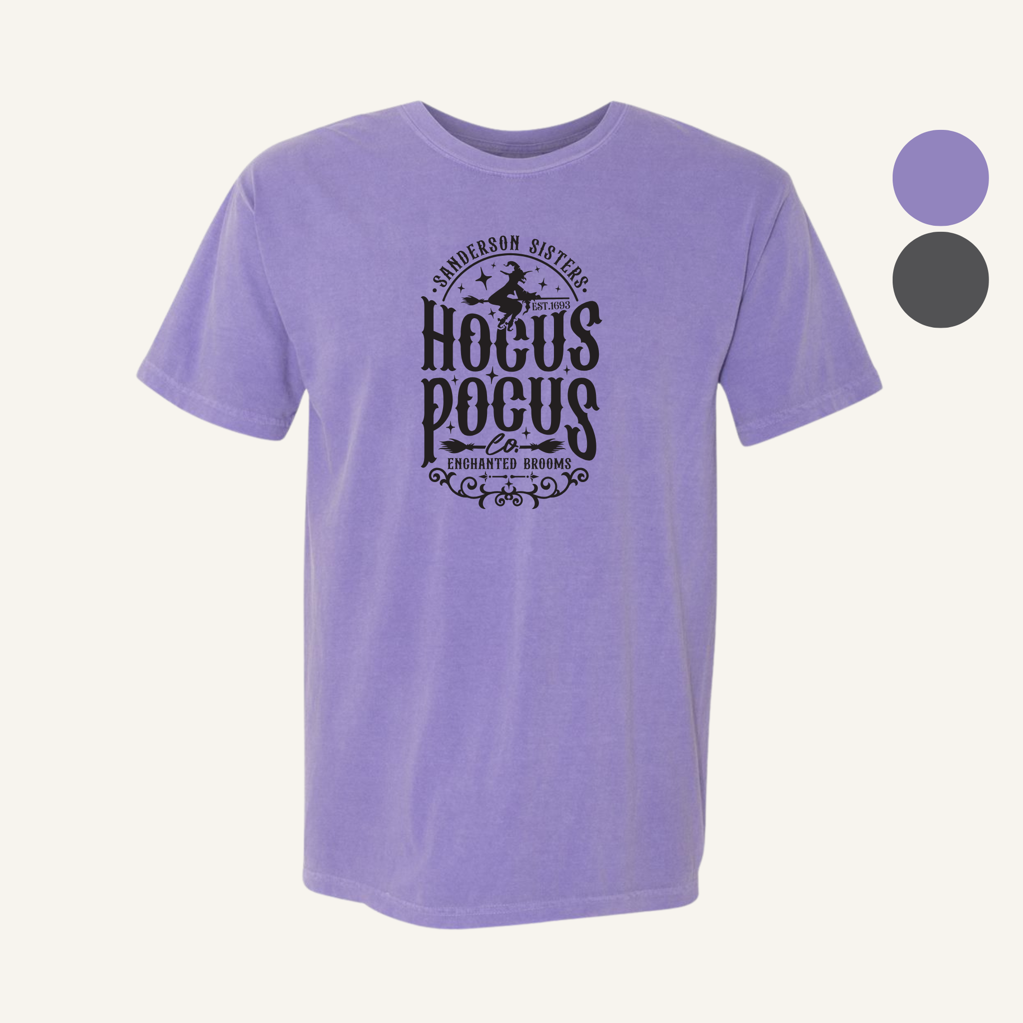 Enchanted Brooms Graphic T-Shirt | Seasonal Halloween Bookish Apparel