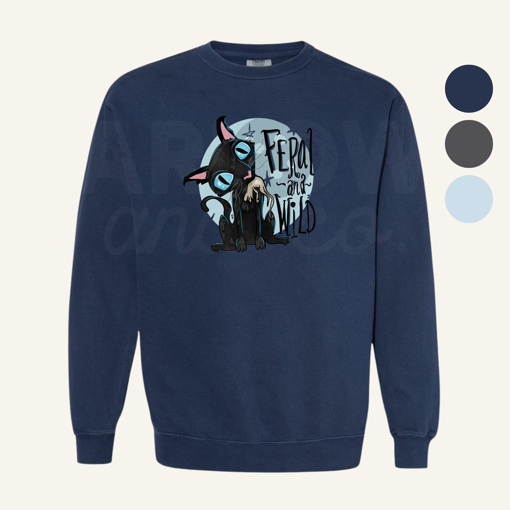 Feral & Wild Sweatshirt | Seasonal Halloween Apparel