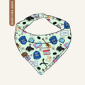 Graham Mint Hockey Romance Bandana | Cotton Hockey Romance Bookish Pet Bandanas for Dogs & Cats