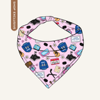 Graham Pink Hockey Romance Bandana | Cotton Hockey Romance Bookish Pet Bandanas for Dogs & Cats