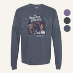 Haunted Library Graphic T-Shirt | Seasonal Halloween Bookish Apparel