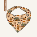Magical Pumpkin Patch Bandana | Cotton Seasonal Fall Coffee Pet Bandanas for Dogs & Cat