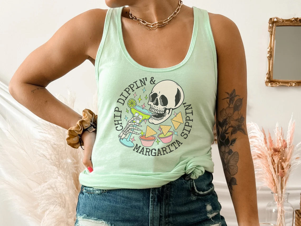 Chip Dippin' & Margarita Sippin' Tank Top