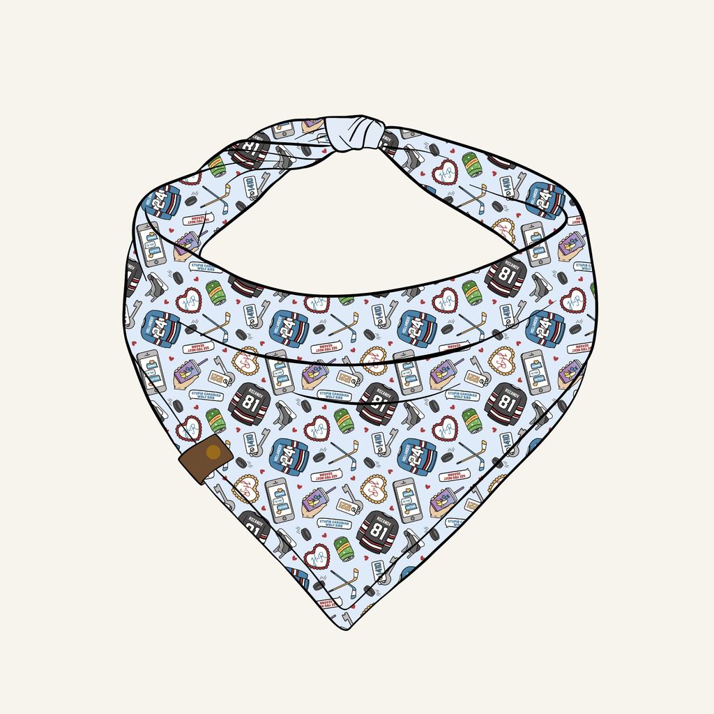Hockey Romance Bandana | Cotton Bookish Pet Bandanas for Dogs & Cats