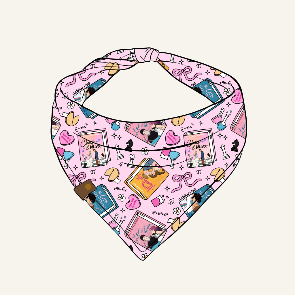 Ali Romance Bandana | Cotton Rom-com Bookish Pet Bandanas for Dogs & Cats
