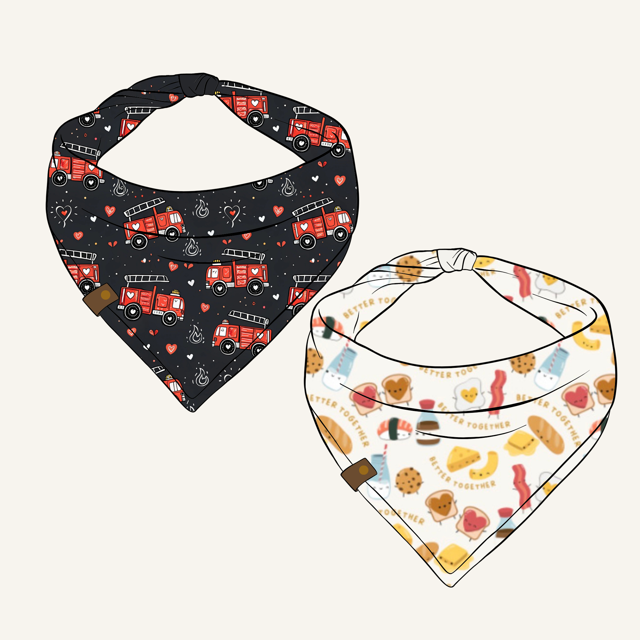 Better Together | Valentine Stain-Resistant Pet Bandanas for Dogs & Cats