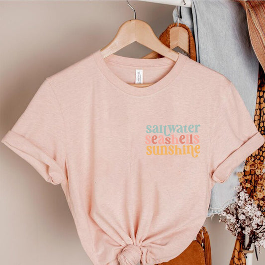 Saltwater, Seashells & Sunshine Graphic Tee