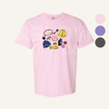Twitchy Witchy Button Graphic T-Shirt | Seasonal Halloween Apparel